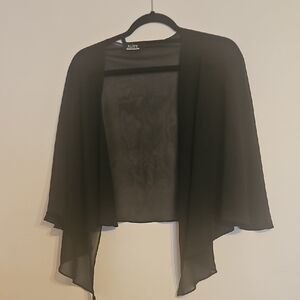 SLNY Black Sheer Cardigan